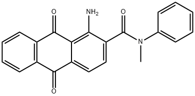 1-amino-N-methyl-9,10-dioxo-N-phenyl-9,10-dihydro-2-anthracenecarboxamide 结构式