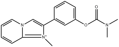 3-(1-methylimidazo[1,2-a]pyridin-1-ium-2-yl)phenyl dimethylcarbamate 结构式