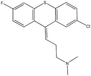 N-[3-(2-chloro-6-fluoro-9H-thioxanthen-9-ylidene)propyl]-N,N-dimethylamine 结构式