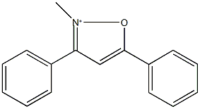 2-methyl-3,5-diphenylisoxazol-2-ium 结构式