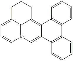 14H,15H,16H-dibenzo[i,k]pyrido[3,2,1-de]phenanthridinium 结构式