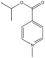 4-(isopropoxycarbonyl)-1-methylpyridinium 结构式