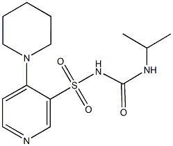 3-({[(isopropylamino)carbonyl]amino}sulfonyl)-4-(1-piperidinyl)pyridine 结构式