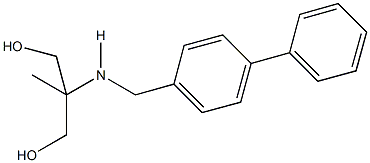 2-[([1,1'-biphenyl]-4-ylmethyl)amino]-2-methyl-1,3-propanediol 结构式