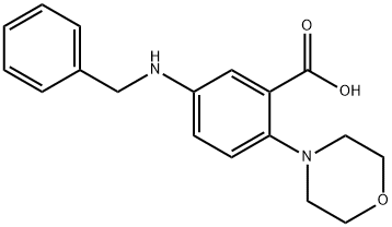 5-(benzylamino)-2-(4-morpholinyl)benzoic acid 结构式