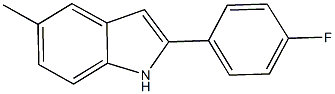 2-(4-fluorophenyl)-5-methyl-1H-indole 结构式