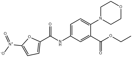 ethyl 5-({5-nitro-2-furoyl}amino)-2-(4-morpholinyl)benzoate 结构式