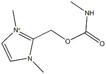 (1,3-dimethyl-1H-imidazol-3-ium-2-yl)methyl methylcarbamate 结构式