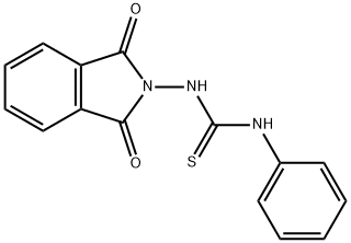 N-(1,3-dioxo-1,3-dihydro-2H-isoindol-2-yl)-N'-phenylthiourea 结构式