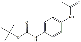 tert-butyl 4-(acetylamino)phenylcarbamate 结构式