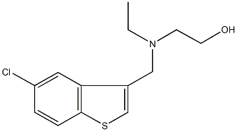 2-[[(5-chloro-1-benzothien-3-yl)methyl](ethyl)amino]ethanol 结构式