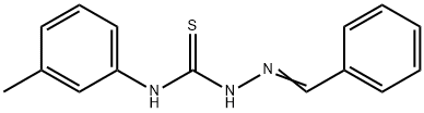 benzaldehyde N-(3-methylphenyl)thiosemicarbazone 结构式