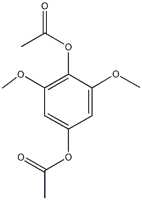 4-(acetyloxy)-2,6-dimethoxyphenyl acetate 结构式