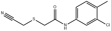 N-(3-chloro-4-methylphenyl)-2-[(cyanomethyl)sulfanyl]acetamide 结构式