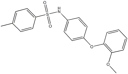 N-[4-(2-methoxyphenoxy)phenyl]-4-methylbenzenesulfonamide 结构式