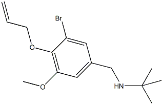 N-[4-(allyloxy)-3-bromo-5-methoxybenzyl]-N-(tert-butyl)amine 结构式