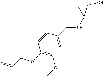 2-{[4-(allyloxy)-3-methoxybenzyl]amino}-2-methyl-1-propanol 结构式