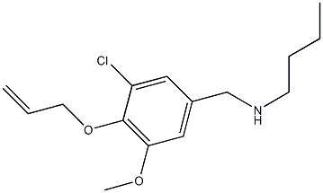 N-[4-(allyloxy)-3-chloro-5-methoxybenzyl]-N-butylamine 结构式