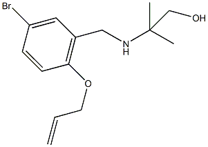 2-{[2-(allyloxy)-5-bromobenzyl]amino}-2-methyl-1-propanol 结构式