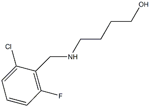 4-[(2-chloro-6-fluorobenzyl)amino]-1-butanol 结构式