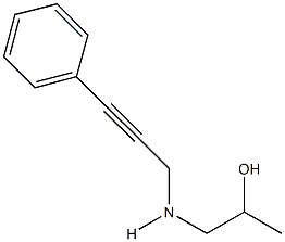 1-[(3-phenyl-2-propynyl)amino]-2-propanol 结构式