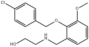 2-({2-[(4-chlorobenzyl)oxy]-3-methoxybenzyl}amino)ethanol 结构式