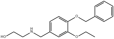 2-{[4-(benzyloxy)-3-ethoxybenzyl]amino}ethanol 结构式