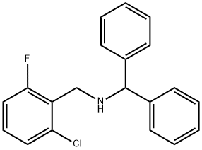 N-benzhydryl-N-(2-chloro-6-fluorobenzyl)amine 结构式