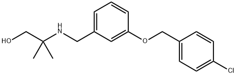 2-({3-[(4-chlorobenzyl)oxy]benzyl}amino)-2-methyl-1-propanol 结构式