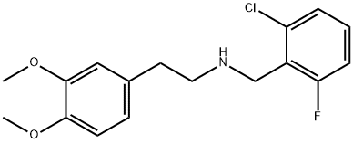 N-(2-chloro-6-fluorobenzyl)-N-[2-(3,4-dimethoxyphenyl)ethyl]amine 结构式