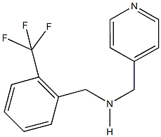 N-(4-pyridinylmethyl)-N-[2-(trifluoromethyl)benzyl]amine 结构式