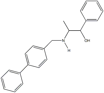 2-[([1,1'-biphenyl]-4-ylmethyl)amino]-1-phenyl-1-propanol 结构式