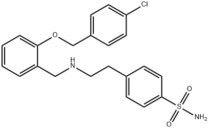 4-[2-({2-[(4-chlorobenzyl)oxy]benzyl}amino)ethyl]benzenesulfonamide 结构式