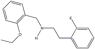 N-(2-ethoxybenzyl)-N-[2-(2-fluorophenyl)ethyl]amine 结构式