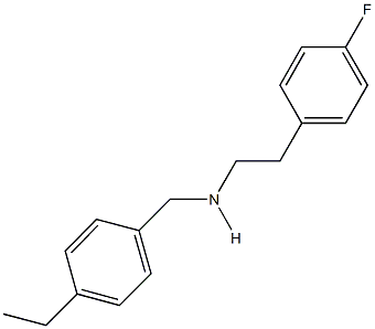 N-(4-ethylbenzyl)-N-[2-(4-fluorophenyl)ethyl]amine 结构式