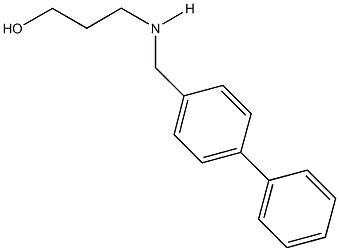 3-[([1,1'-biphenyl]-4-ylmethyl)amino]-1-propanol 结构式