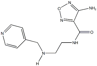 4-amino-N-{2-[(4-pyridinylmethyl)amino]ethyl}-1,2,5-oxadiazole-3-carboxamide 结构式