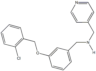 N-{3-[(2-chlorobenzyl)oxy]benzyl}-N-(4-pyridinylmethyl)amine 结构式