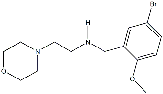 N-(5-bromo-2-methoxybenzyl)-N-[2-(4-morpholinyl)ethyl]amine 结构式