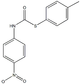 S-(4-methylphenyl) 4-nitrophenylthiocarbamate 结构式