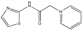 1-[2-oxo-2-(1,3-thiazol-2-ylamino)ethyl]pyridinium 结构式