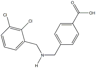 4-{[(2,3-dichlorobenzyl)amino]methyl}benzoic acid 结构式