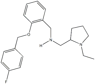 N-[(1-ethyl-2-pyrrolidinyl)methyl]-N-{2-[(4-fluorobenzyl)oxy]benzyl}amine 结构式