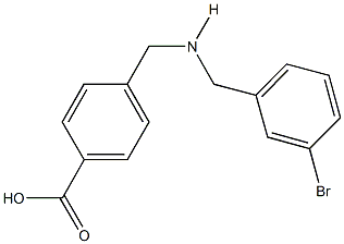 4-{[(3-bromobenzyl)amino]methyl}benzoic acid 结构式