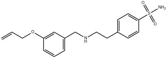 4-(2-{[3-(allyloxy)benzyl]amino}ethyl)benzenesulfonamide 结构式