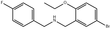 N-(5-bromo-2-ethoxybenzyl)-N-(4-fluorobenzyl)amine 结构式