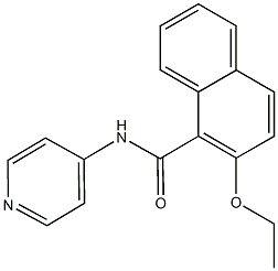 2-ethoxy-N-(4-pyridinyl)-1-naphthamide 结构式
