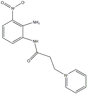 1-[3-(2-amino-3-nitroanilino)-3-oxopropyl]pyridinium 结构式