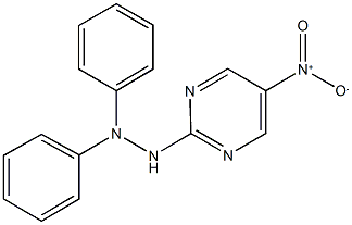 2-(2,2-diphenylhydrazino)-5-nitropyrimidine 结构式