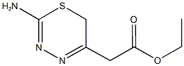 ethyl (2-amino-6H-1,3,4-thiadiazin-5-yl)acetate 结构式